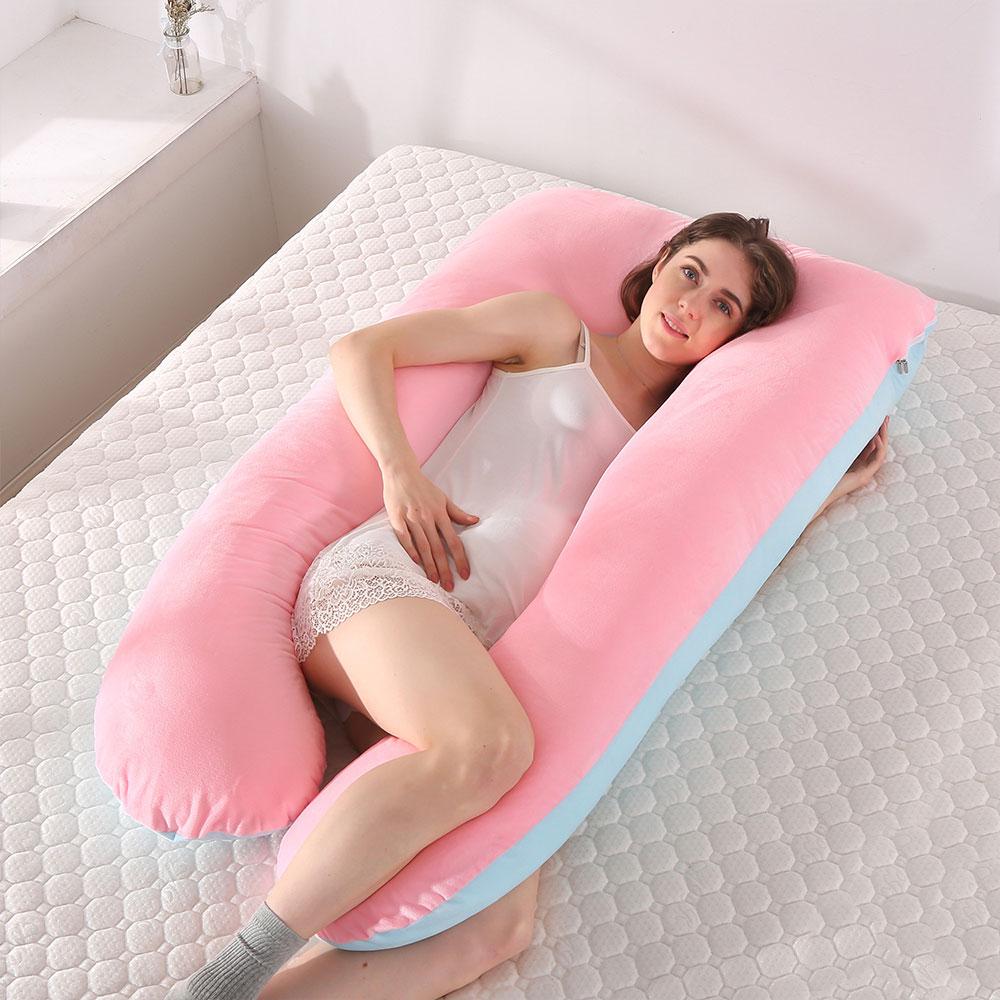 Bed Linings U-Shaped Pillow For Pregnant Women Is Suitable For Lying On The Side Removable And Washable Siesta Cushio Waist Body