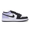Jordan Air Jordan 1 Abrasion Resistant Low top Vintage Basketball Shoes Men's Black Purple 553558-131(Team85-)