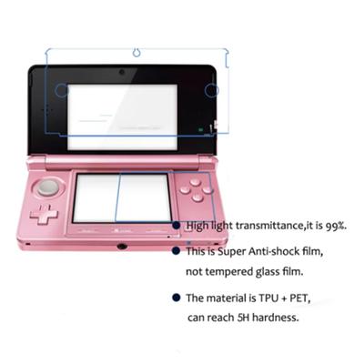 2 Stück Displayschutzfolie für die 3DS-Spielekonsole, explosionsgeschützte Schutzfolie, kratzfest, vollständige Abdeckung, bruchsicher