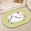 Cartoon Cute Bathroom Pad Home Diatom Mud Rug Moisture-wicking Dirty Quick Good Dry Foot Mat Toilet Door Non-slip Mat