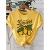 Single-piece Women's Short-sleeve Shirt PREMIUM FRESH Lemons Lemon Vintage Print T Shirt New Patterned Round-neck Short-sleeve Shirt T Shirt Spring