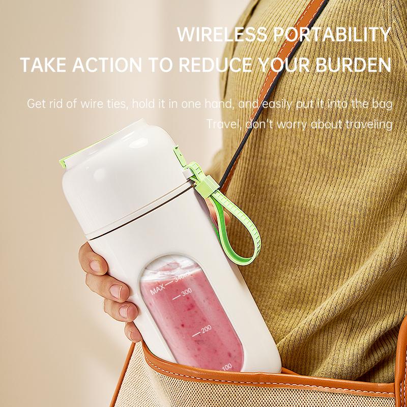 Portable USB Blender Cup Mini Personal Fruit Juicer Mixer for Shakes Smoothies Ideal for Travel Outdoor Home Office Use