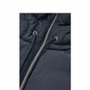 Fake Collar Hood Drawstring Zipper Placket Puffer False Collar Solid Color Down Cotton Filled Outdoor Windbreaker Fake Collar