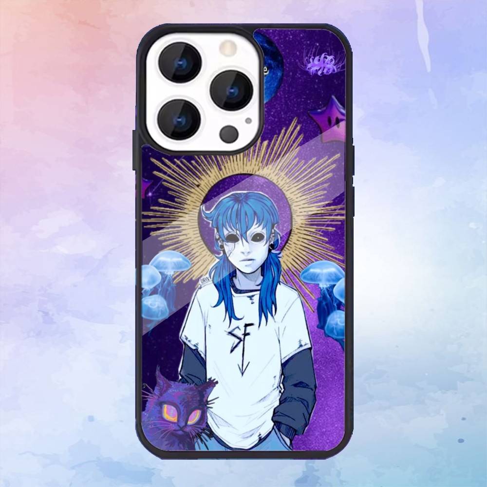 Cartoon S-Sally Face SF Phone Case For iPhone17,16,15,14,13,12,11 Plus,Pro Max Magnetic For Magsafe Wireless Charging