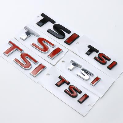 1 ud. Emblema de Letra TSI ABS 3D Pegatina Trasera de Maletero de Coche para Volkswagen TIGUAN TSI Golf 7 5 8 6 Passat B6 Rline Calcomanía de Estilo para Automóvil