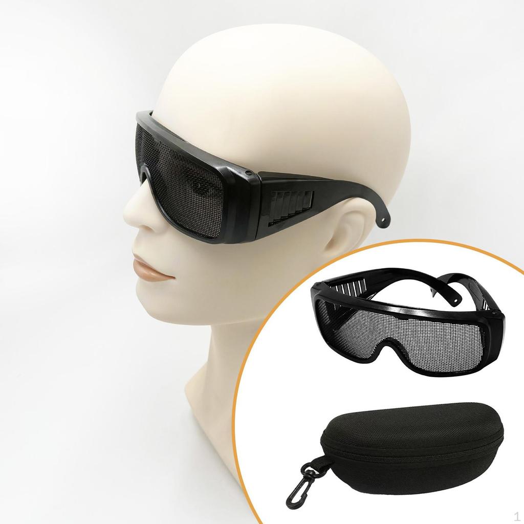 Ochranné brýle Kovové síťované brýle pro práci, sekání trávy, zahradničení