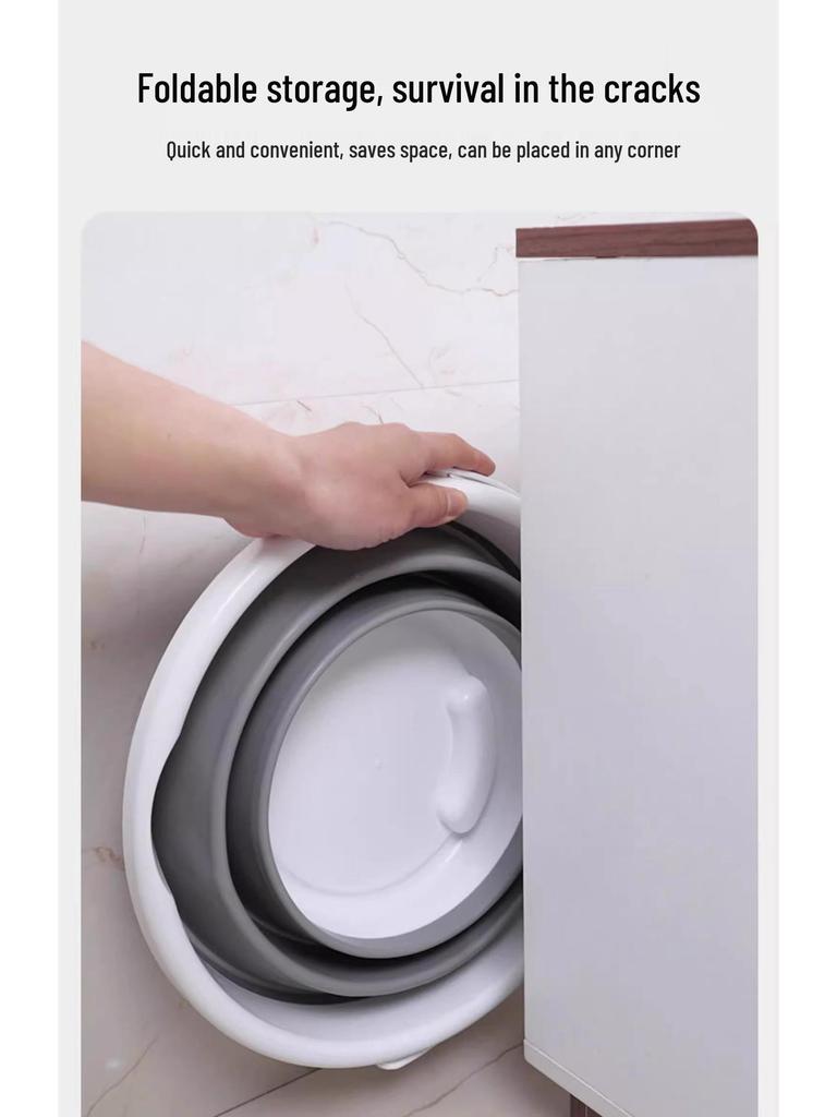 TikTok Trend: Portable Foldable Bucket for Travel & Outdoor Use