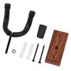 Guitar Wall Mount Hanger Hook Guitar Wall Hook Hanger Solid Sturdy Black Metal Holder Hanger