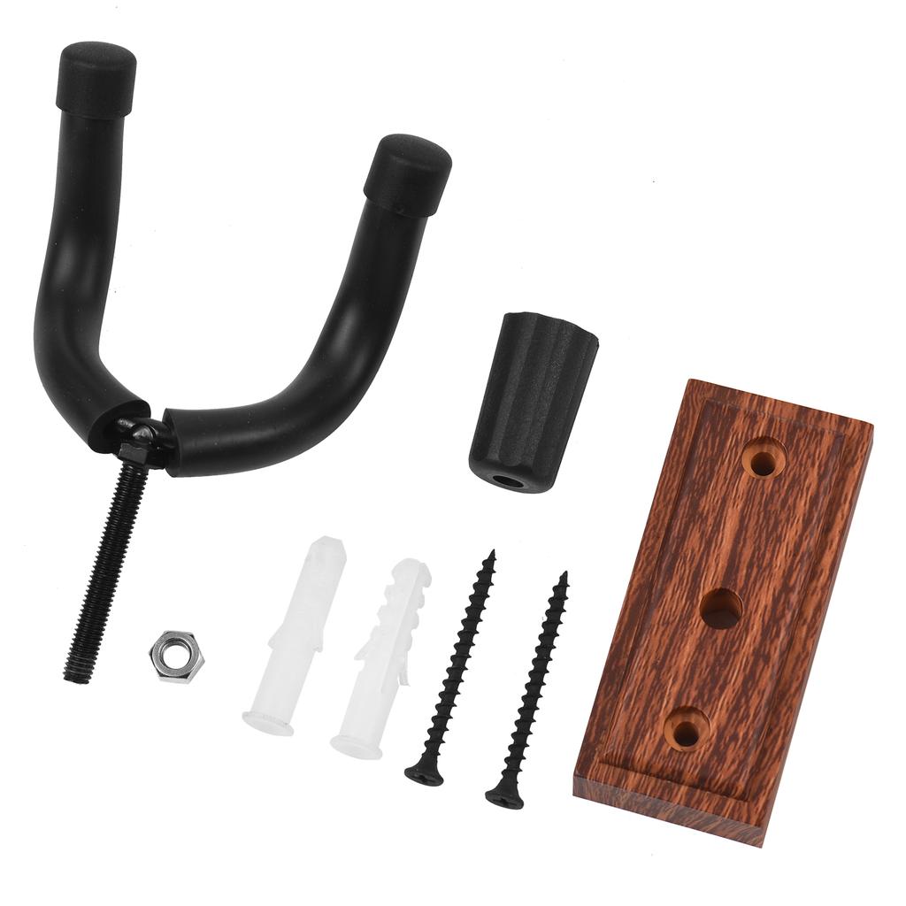 Guitar Wall Mount Hanger Hook Guitar Wall Hook Hanger Solid Sturdy Black Metal Holder Hanger