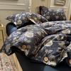 2026 Vintage Linen-like Floral Bedding Set 100% Cotton Button Soft Bed Sheets