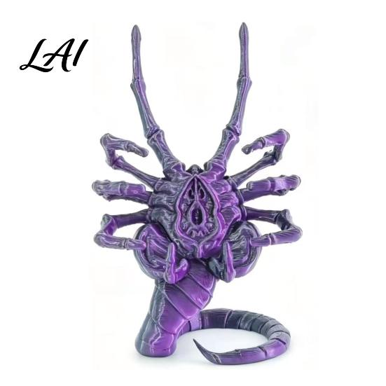 Unique Gadget for Video Calls 3D Printed Sci-Fi Horror Phone Holder Novelty Stable Smartphone Stand Spooky Home Office Accessory Compact Collectible