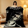 Game T-The O-Outlast T-Trials Throw High-Density Short Plush Blanket Soft Skin-Friendly for Sofa Nap Air-Conditioned Room