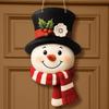 New Christmas snowman pendant wooden holiday decoration Christmas tree party cartoon ornament