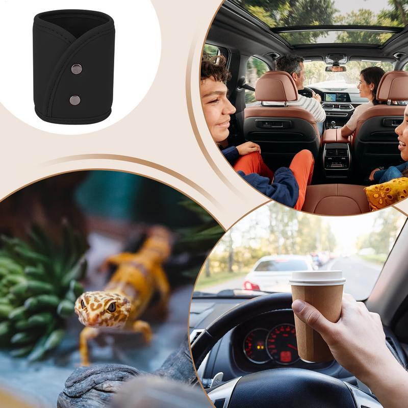 Car Door Cup Holder Leather Gap Drink Storage Box Multi-Functional Back Seat Cup Holder Organizer Automotive Interior