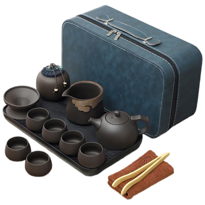Zisha Ceramic Travel Kung Fu Tea Set