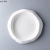 Ceramic Dinner Plate Circular Stone Pattern Soup Plate Vegetable Plates Salad Plates Dessert Dish Restaurant Creative Tableware