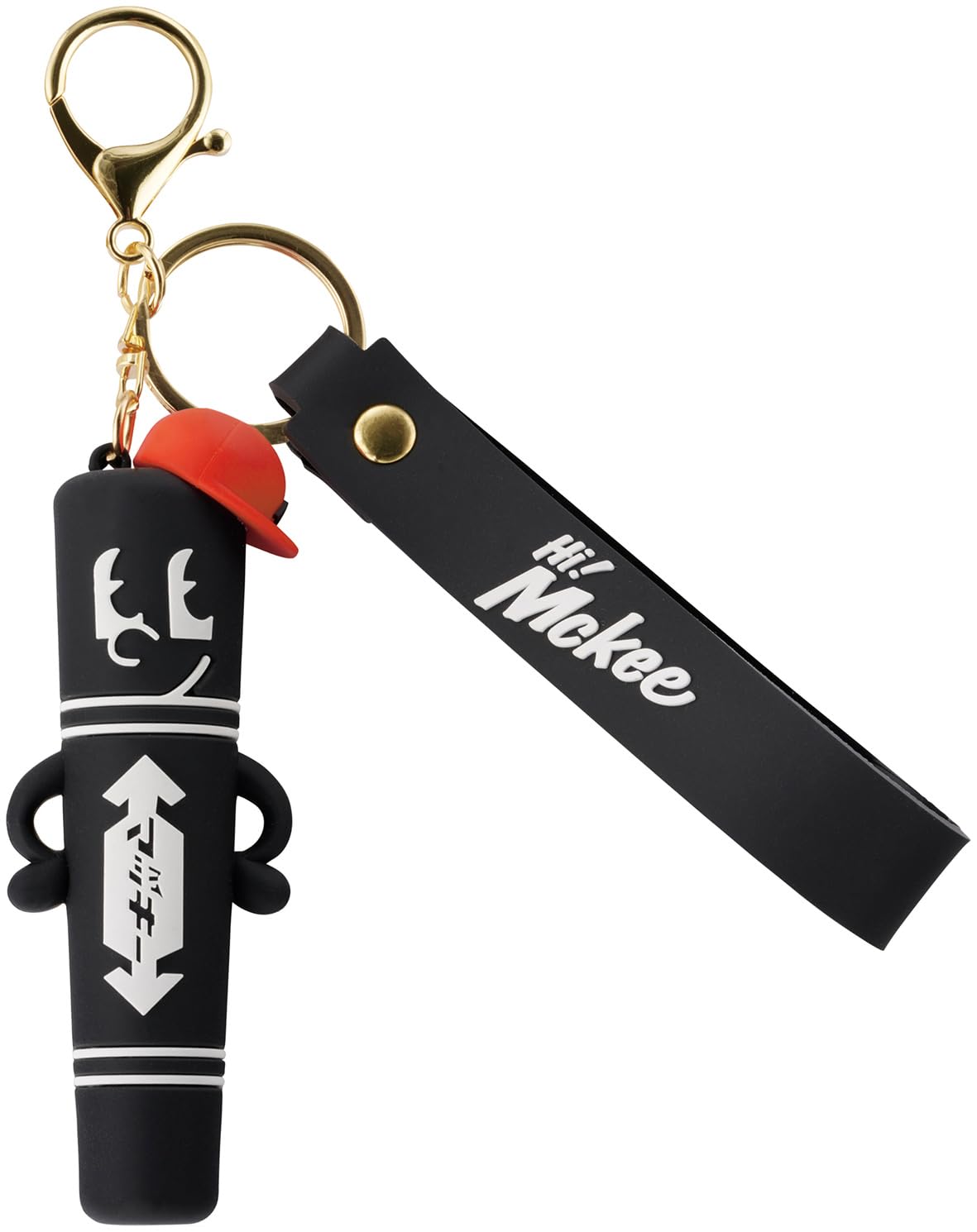 Skater ZRMKH1-A Rubber Keychain with Mascot Hi! Size: 4.7 x 2.6