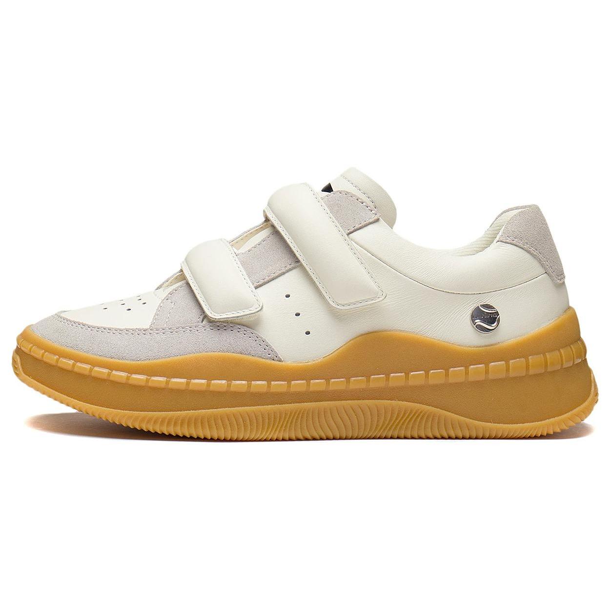 

New LiNing Blank Durable Breathable Low Top Sports Casual Shoes Women s White Gray AGCT058-2 37