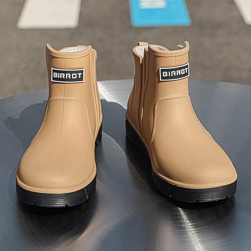 Men's Outdoor Fashion Low Cut Anti Slip Waterproof Shoes Rain Boots