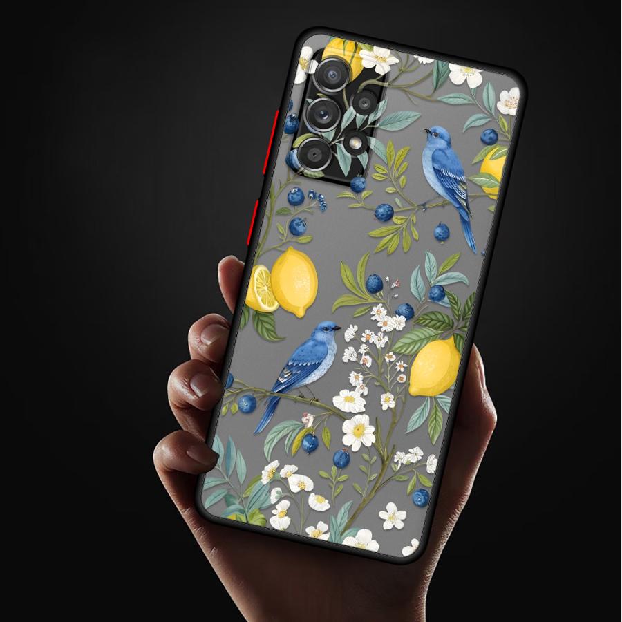 Creative Branch Art Phone Cover Case for Samsung Galaxy A54 A52S A72 A73 A33 A34 A36 A56 A55 A35 A53 A16 A15 A17 A52 A14 A23