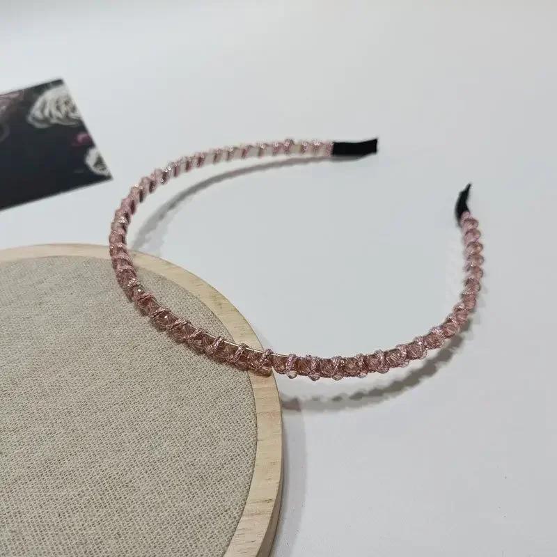 Fashion Crystal Bezel Headwear Women Headband Girls Vintage Hair Hoops Hair Accessories Hairband for Women