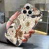 Retro Floral Pattern Case For iPhone 17 Pro Max Coque iPhone 16 15 14 13 Pro Max 11 Clear TPU Silicone Soft Cover