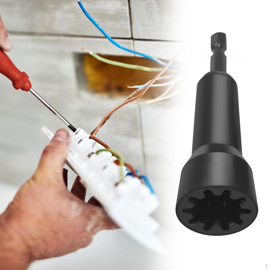 Compact Wire Twisting Tool with 1/4" Chuck - Efficient Electrician Accessory for Power Drills