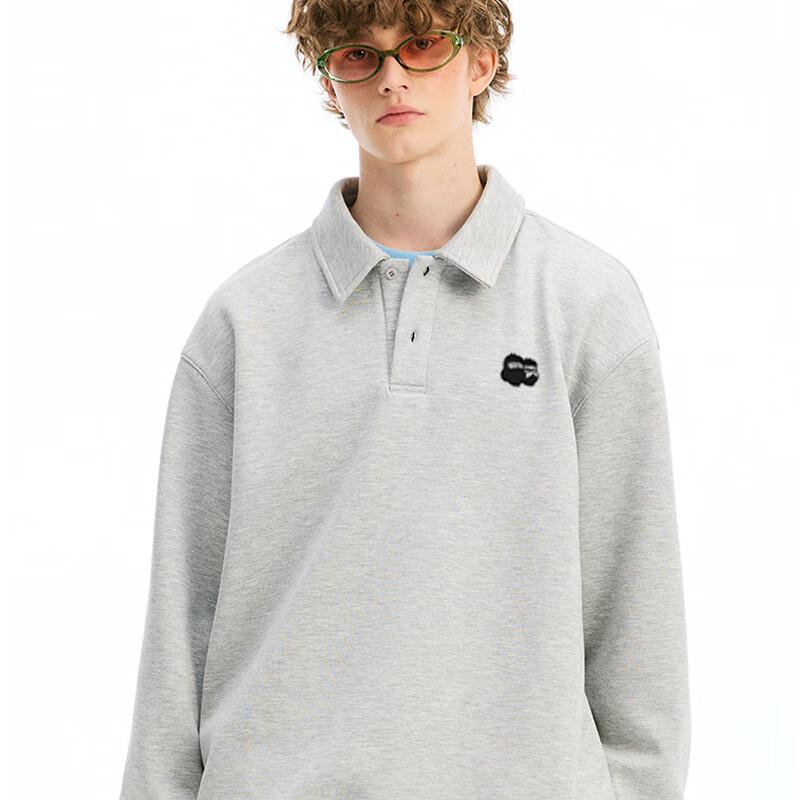 Fingercroxx IT Men's Fleece-Lined Loose Fit Lapel Sweatshirt