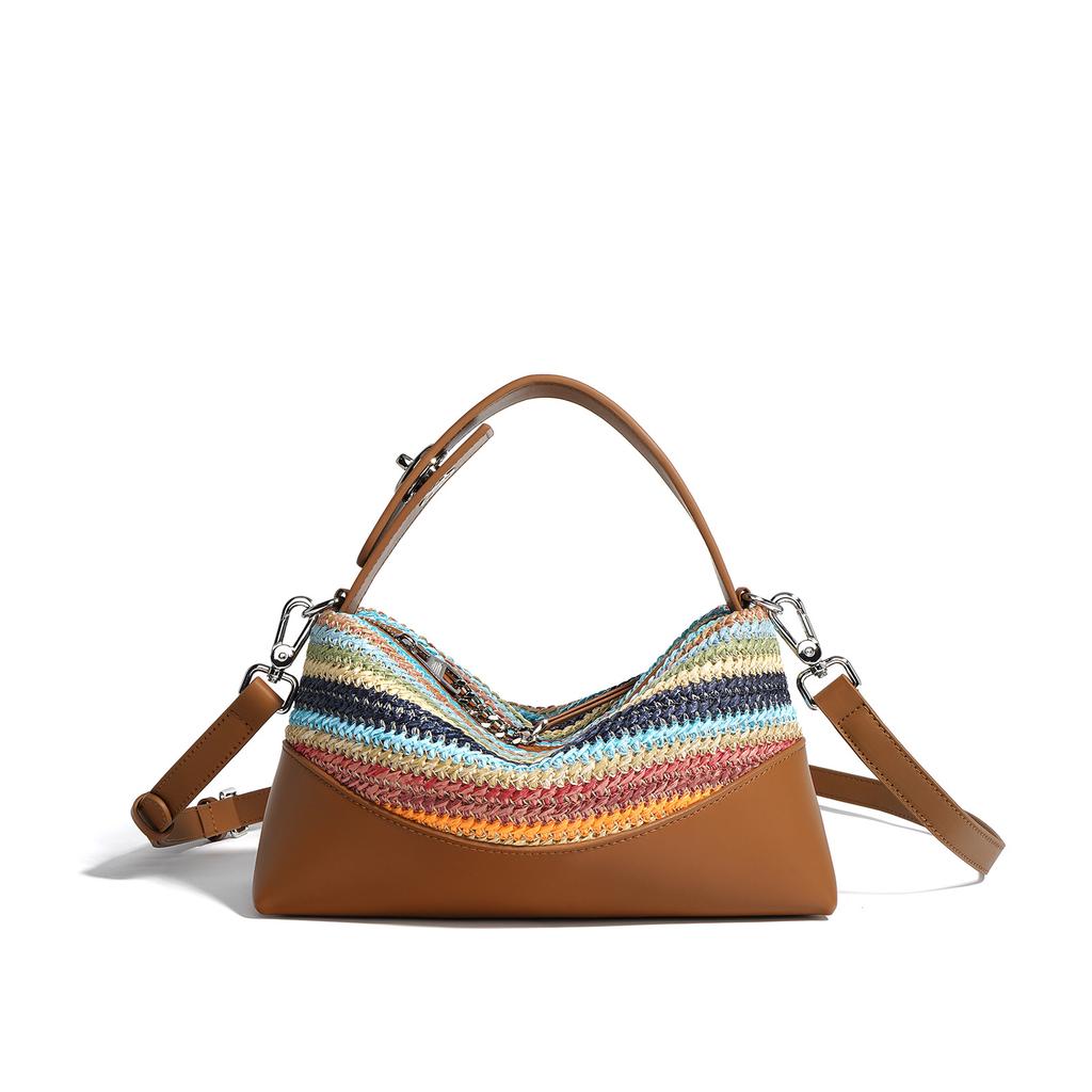 Bag Women's Fashion Trend Women's Bags Woven Dumplings Portable Shoulder Messenger Bag Women's Bags