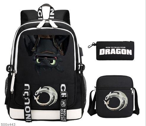 Young Students Schoolbag Cartoon Backpack Leisure Travel Computer Bag To Picture