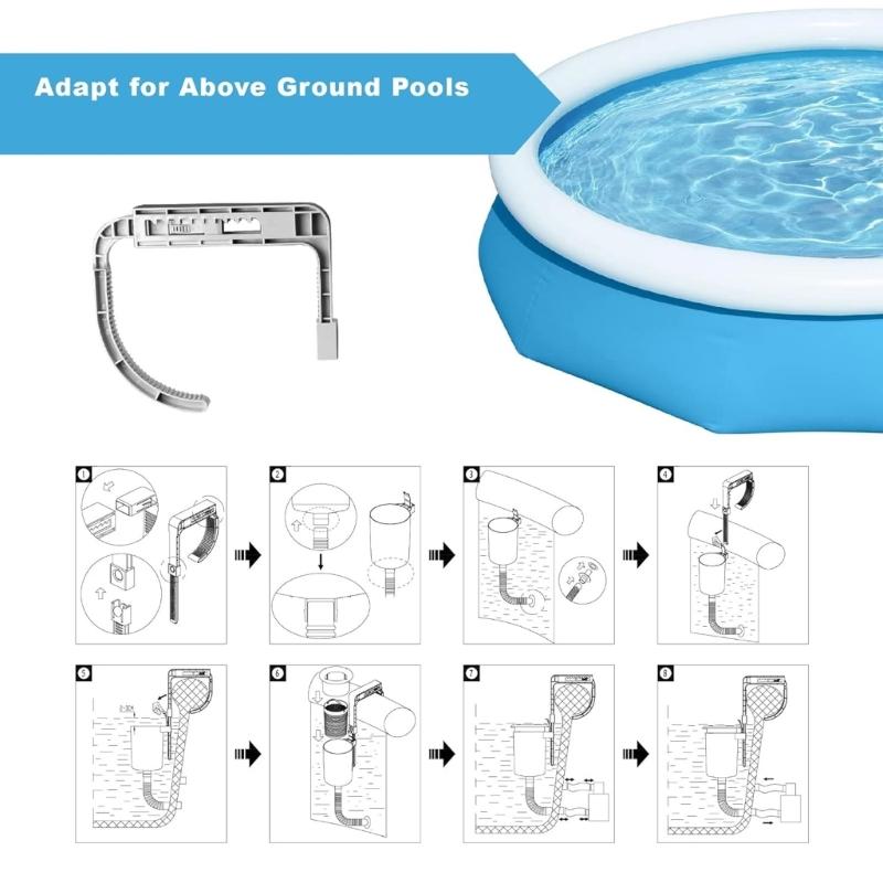 Household Pool Slag Stopper Surfacing Cleaner Swimming Pool Garbage Filter Maintenance Tool for Clean Water Quality