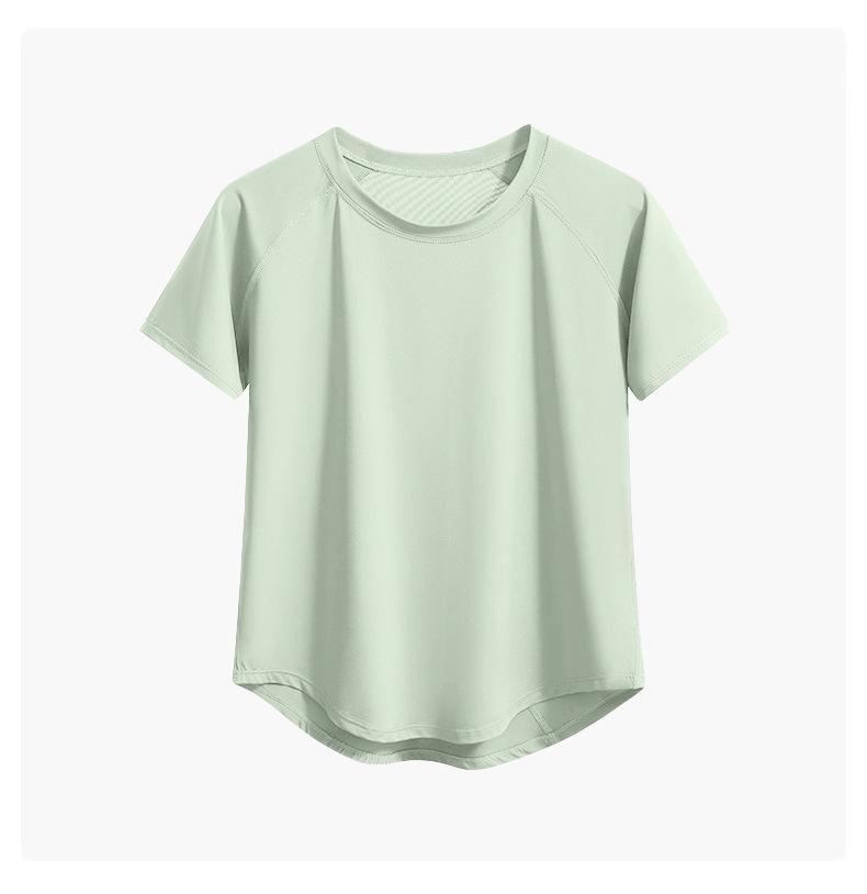 Women's Quick-Dry Mesh Yoga & Running Set: Breathable Short Sleeve Top