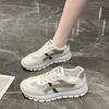 White Shoes for Women  New Spring and Summer Mesh Surface Breathable Shoes Casual All-Matching Sneaker Ins Board Shoes Cortez