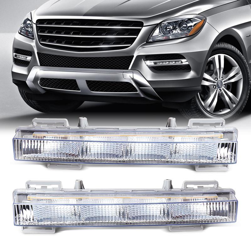 2 Stück Tagfahrlicht für Mercedes Benz W166 ML350 ML400 X204 GLK350 DRL Scheinwerfer Fahrlicht Nebelscheinwerfer 2049065401 2049065501