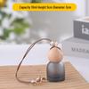 Frosted Glass Car Diffuser Bottle with Lanyard for Essential Oils - Refillable and Ideal for Home or Wardrobe Decor.