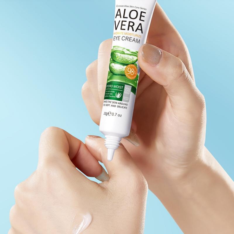 Sadoer Aloe Vera Augencreme Anti-Falten Dunkle Ringe Tränensäcke Feuchtigkeitsspendend Straffend Glättend Augen Schönheit Hautpflege Kosmetik
