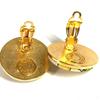 Hermes Vintage All-over Print Round Logo Accessory Jewelry Earrings