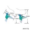 Blue Gradient Mini Hummingbird Necklace & Fresh Spiritual Earrings