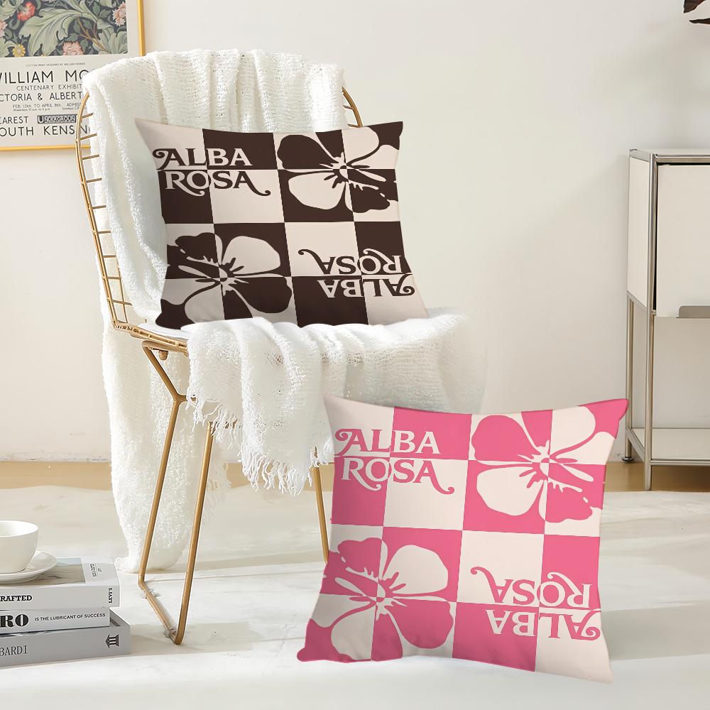 Fashion Print A-Alba R-Ro S-Sa  Pillow Case Office Cushions Suitable For Sofa Car Bedroom Decorative Cushion Cover