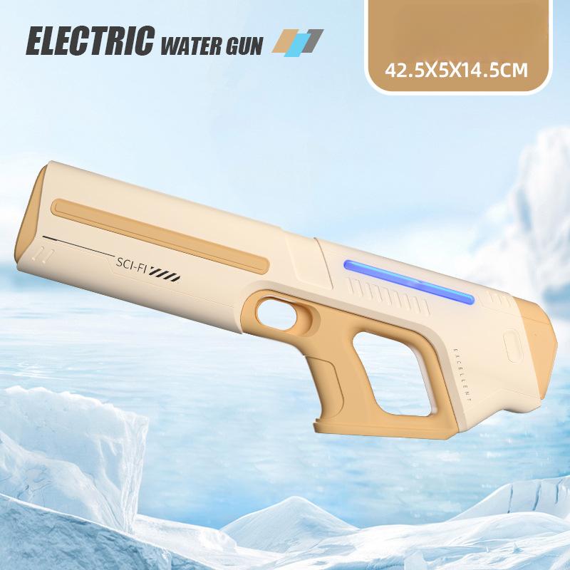 Electric Water Gun Automatic Powerful Squirt USB Rechargeable High Capacity Water Storage Summer Beach Outdoor Toy for Kids Boys