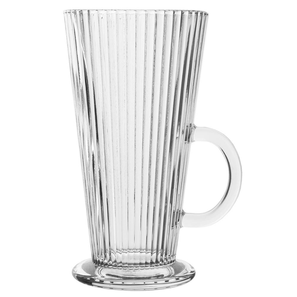 Glass for Coffee, Latte, Cappuccino, Tea, Beverages, Desserts, Tall 300 ml