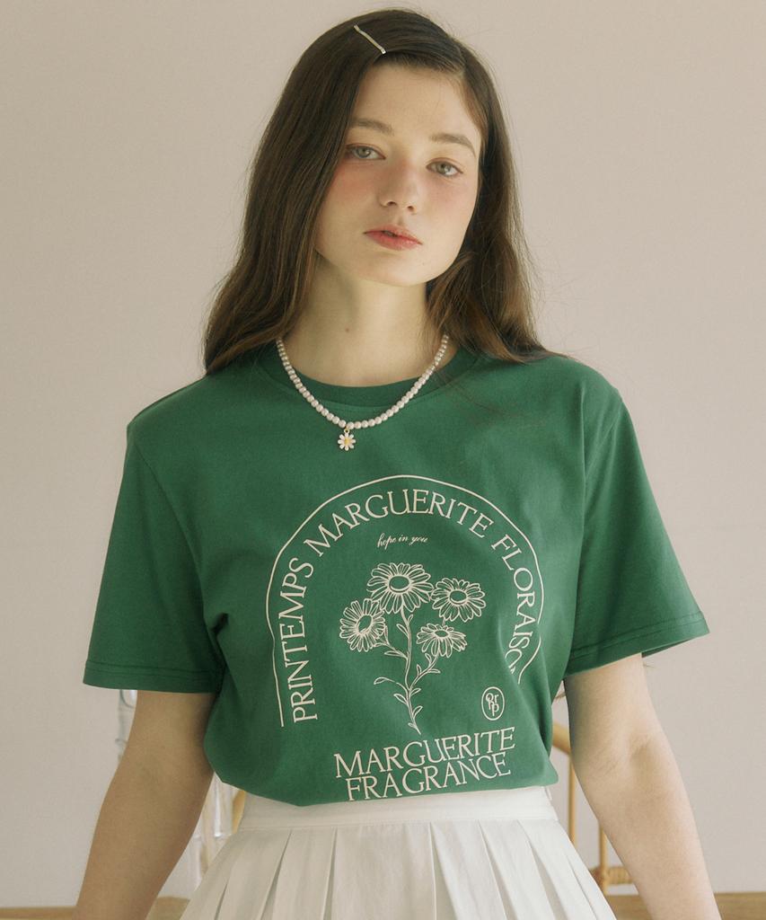 OURHOPE Marguerite T-Shirt - Green
