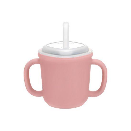 Edison Silicone Straw Cup - 200ml Dual-Handle Training Cup