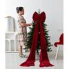 NUCHI Velvet Super Large Christmas Tree Bow Decoration Pendant