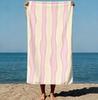 Beach Towels for Swimming Pool Vacation Microfiber Sand Free Fast Drying Beach Towel Easter Summer Gift for Kids Wavy Lines