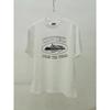 Devils Island Letter Print T-Shirt Men Women Loose Fit Casual Streetwear Short Sleeve Tee