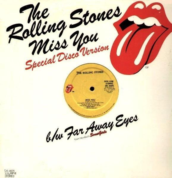 

12inch Record ROLLING STONES Far Away Eyes Miss You DK4609 ROLLING STONES 1978 US Rock Used