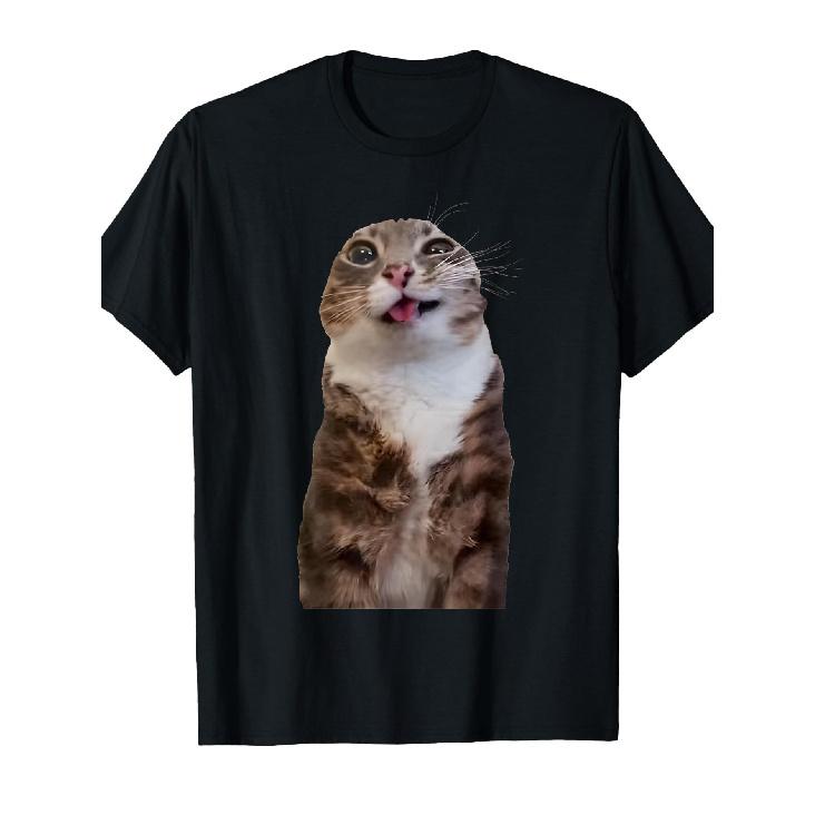 Rigby Cat Funny Rigby Cat Meme Rigby Cat Silly Cat Trendy T-Shirt S чёрный