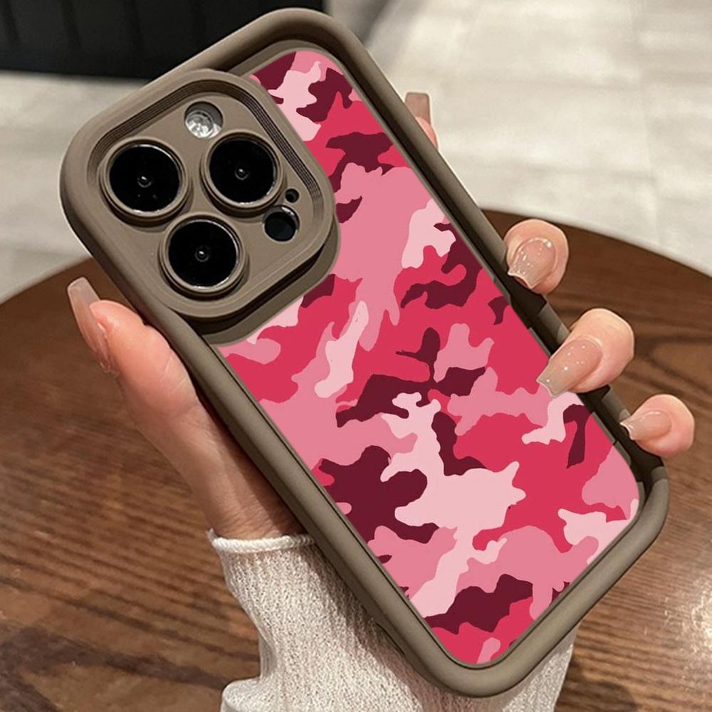 LZ6 Camouflage Camo Design Silicone Phone Case for Xiaomi 11 Lite 5G 14T Redmi 14C 13C A3 Note 12 11 9 10 13 Pro Plus Shockproof Back Cover