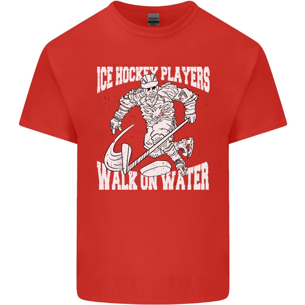 Ice Hockey Players Walk On Water Unisexs Light Cotton TShirt